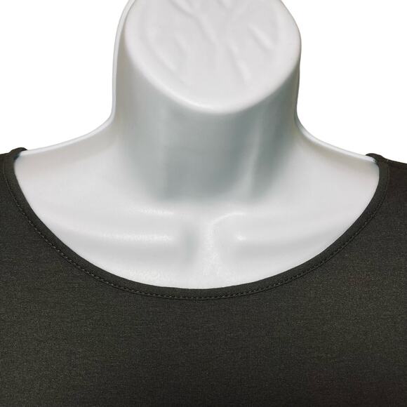 J. Jill Wearever Layering Tank Top Sleeveless Dark Olive Size Large Petite New - Picture 15 of 16